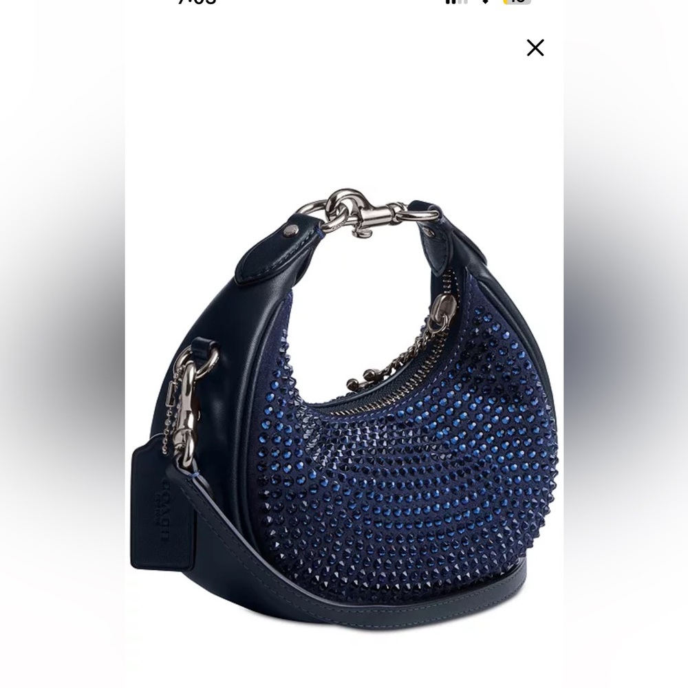 Coach Midnight Blue Crystal Jonie Bag